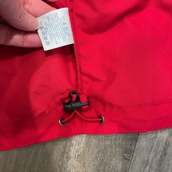 Lands’ End Mens XXL Lightweight Full Zip Windbreaker Rain Jacket Pockets Red - Picture 9 of 10
